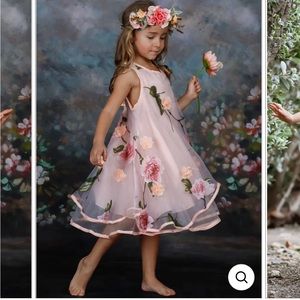 Mia Belle Flower Lace Party Dress SIZE 6